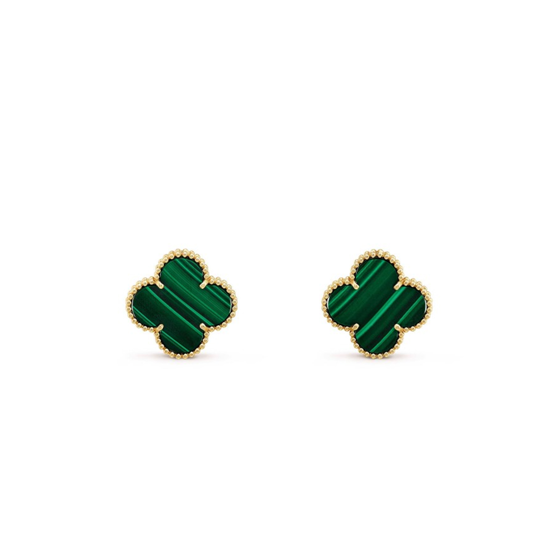 VAN CLEEF ARPELS MAGIC ALHAMBRA EARRINGS - YELLOW GOLD, MALACHITE VCARO3MH00 VAN CLEEF ARPELS MAGIC ALHAMBRA EARRINGS - YELLOW GOLD, MALACHITE VCARO3MH00